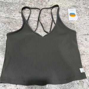 Vuori Oregano Ribbed Crop Tank